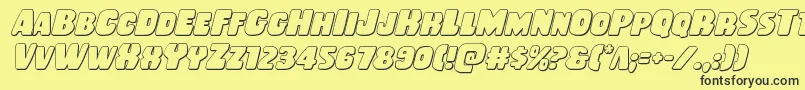 More about Rubberboy3Dital Font Rubberboy3Dital Font – Black Fonts on Yellow Background