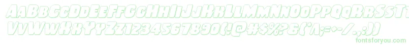 Rubberboy3Dital-fontti – vihreät fontit