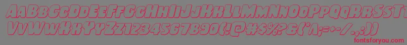 Rubberboy3Dital Font – Red Fonts on Gray Background
