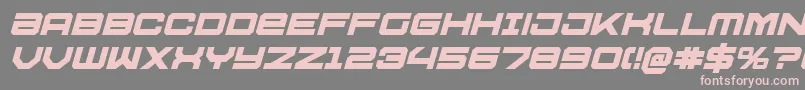 U.S.S.DallasBoldItalic-Schriftart – Rosa Schriften auf grauem Hintergrund