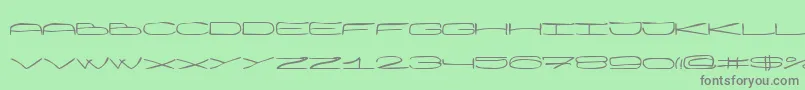 Wankh Font – Gray Fonts on Green Background