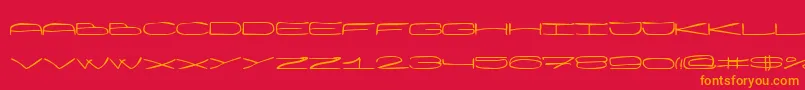 Wankh Font – Orange Fonts on Red Background