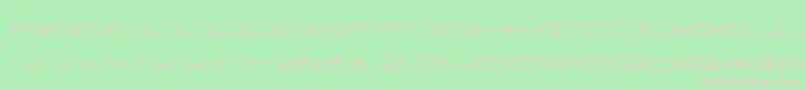 Wankh Font – Pink Fonts on Green Background