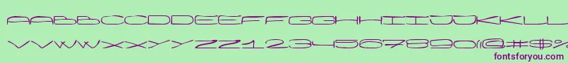 Wankh Font – Purple Fonts on Green Background