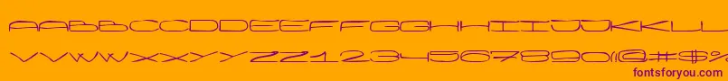 Wankh Font – Purple Fonts on Orange Background