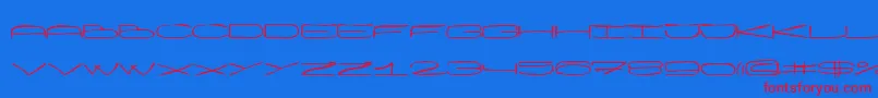 Wankh Font – Red Fonts on Blue Background