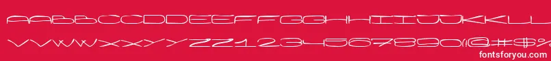 Wankh Font – White Fonts on Red Background