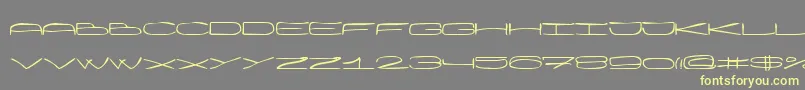 Wankh Font – Yellow Fonts on Gray Background