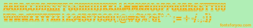 AMonumentotitulstrnr Font – Orange Fonts on Green Background