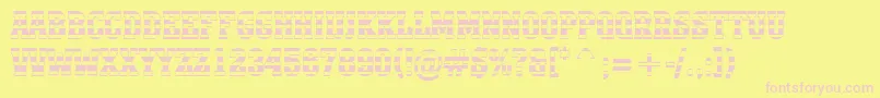 AMonumentotitulstrnr Font – Pink Fonts on Yellow Background