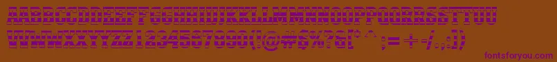 AMonumentotitulstrnr Font – Purple Fonts on Brown Background