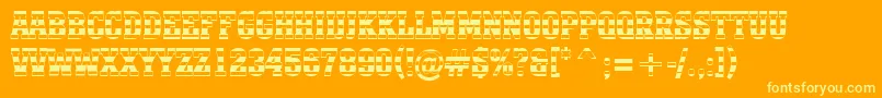 AMonumentotitulstrnr Font – Yellow Fonts on Orange Background