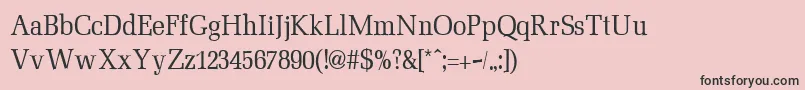 MinimezzoRegular Font – Black Fonts on Pink Background