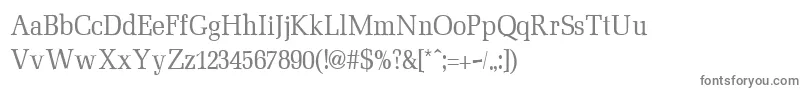 Шрифт MinimezzoRegular – серые шрифты на белом фоне