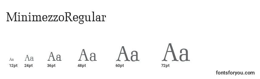 MinimezzoRegular Font Sizes