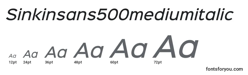 Sinkinsans500mediumitalic Font Sizes