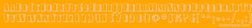 More about Sfavondalescshaded Font Sfavondalescshaded Font – Pink Fonts on Orange Background