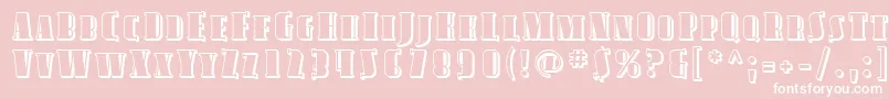 Sfavondalescshaded Font – White Fonts on Pink Background