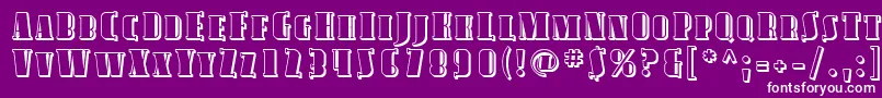 Sfavondalescshaded Font – White Fonts on Purple Background