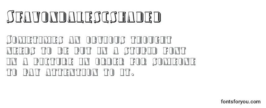 Sfavondalescshaded Font