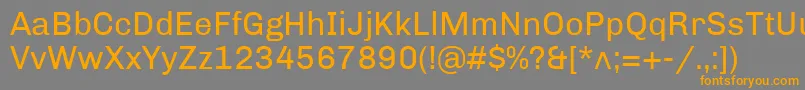ChivoRegular Font – Orange Fonts on Gray Background