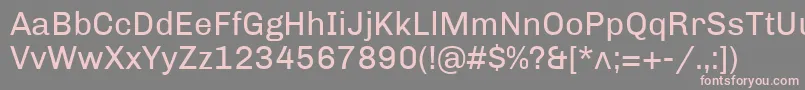 ChivoRegular Font – Pink Fonts on Gray Background