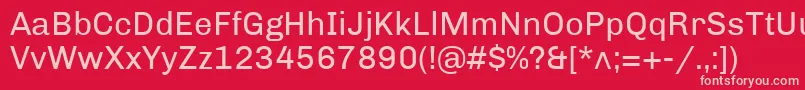 fuente ChivoRegular – Fuentes Rosadas Sobre Fondo Rojo