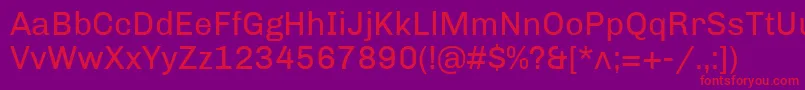 ChivoRegular Font – Red Fonts on Purple Background