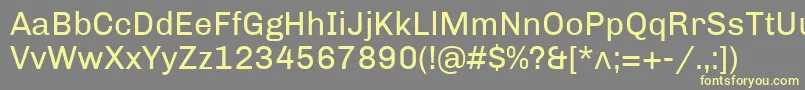 ChivoRegular Font – Yellow Fonts on Gray Background