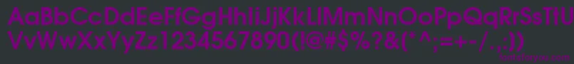 Шрифт AvalancheBold – фиолетовые шрифты на чёрном фоне