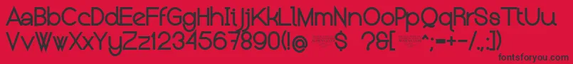 NolicenseKeratermedium Font – Black Fonts on Red Background