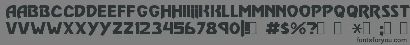 VulgarDisplayRegular Font – Black Fonts on Gray Background