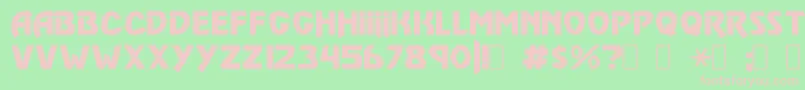 VulgarDisplayRegular Font – Pink Fonts on Green Background