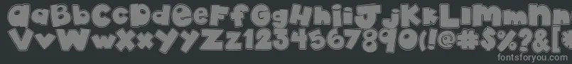 AkadylanCollage-Schriftart – Graue Schriften auf schwarzem Hintergrund