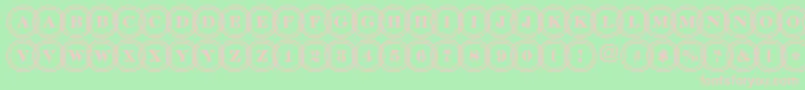 DiscoserifdblovlRegular Font – Pink Fonts on Green Background