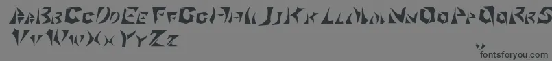 Klingonscript Font – Black Fonts on Gray Background