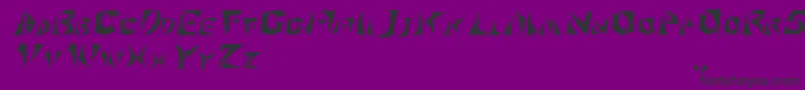 Шрифт Klingonscript – чёрные шрифты на фиолетовом фоне