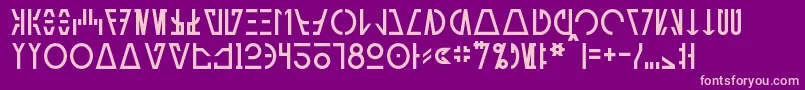 AurebeshCantina Font – Pink Fonts on Purple Background