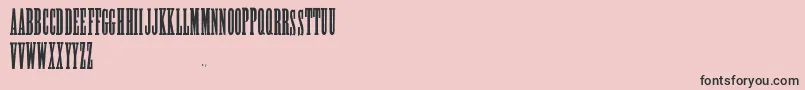 Posterslabcaps Font – Black Fonts on Pink Background