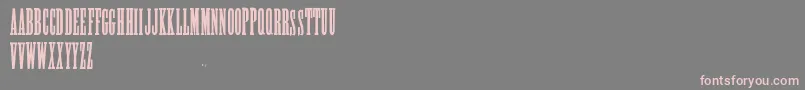 Posterslabcaps-Schriftart – Rosa Schriften auf grauem Hintergrund
