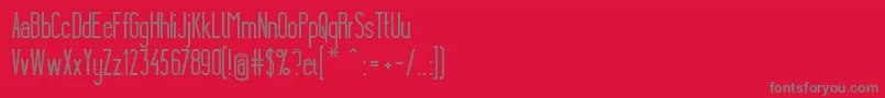 YgraineSkeleton Font – Gray Fonts on Red Background
