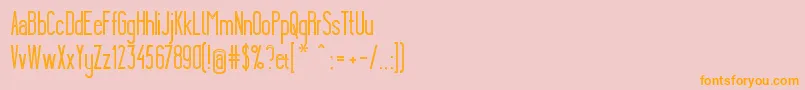 YgraineSkeleton Font – Orange Fonts on Pink Background