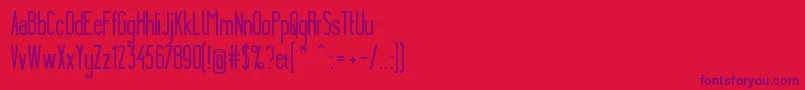 YgraineSkeleton Font – Purple Fonts on Red Background