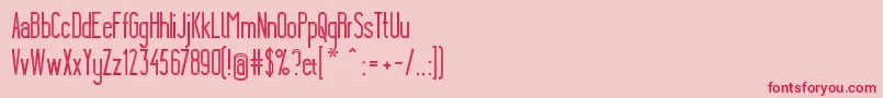 YgraineSkeleton Font – Red Fonts on Pink Background