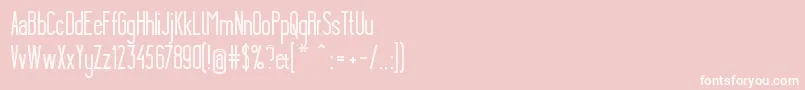YgraineSkeleton Font – White Fonts on Pink Background