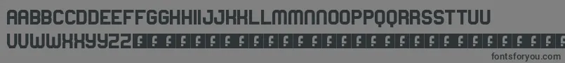 HighSchool-Schriftart – Schwarze Schriften auf grauem Hintergrund
