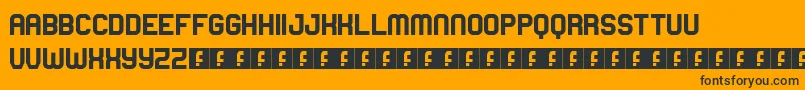 HighSchool Font – Black Fonts on Orange Background