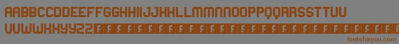 Więcej informacji o czcionce HighSchool Czcionka HighSchool – brązowe czcionki na szarym tle