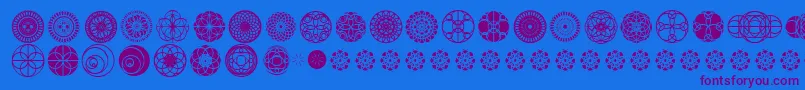 Lisätietoja KaleidoscopicVision-fontista KaleidoscopicVision-fontti – violetit fontit sinisellä taustalla
