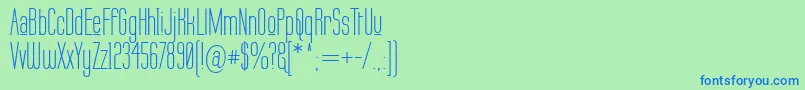 LabtopUpper Font – Blue Fonts on Green Background